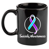 Suicide Prevention Awareness Ribbon 11oz C Handle Ceramic Mug
