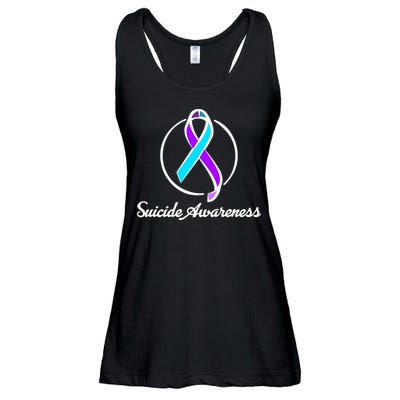 Suicide Prevention Awareness Ribbon Ladies Essential Flowy Tank