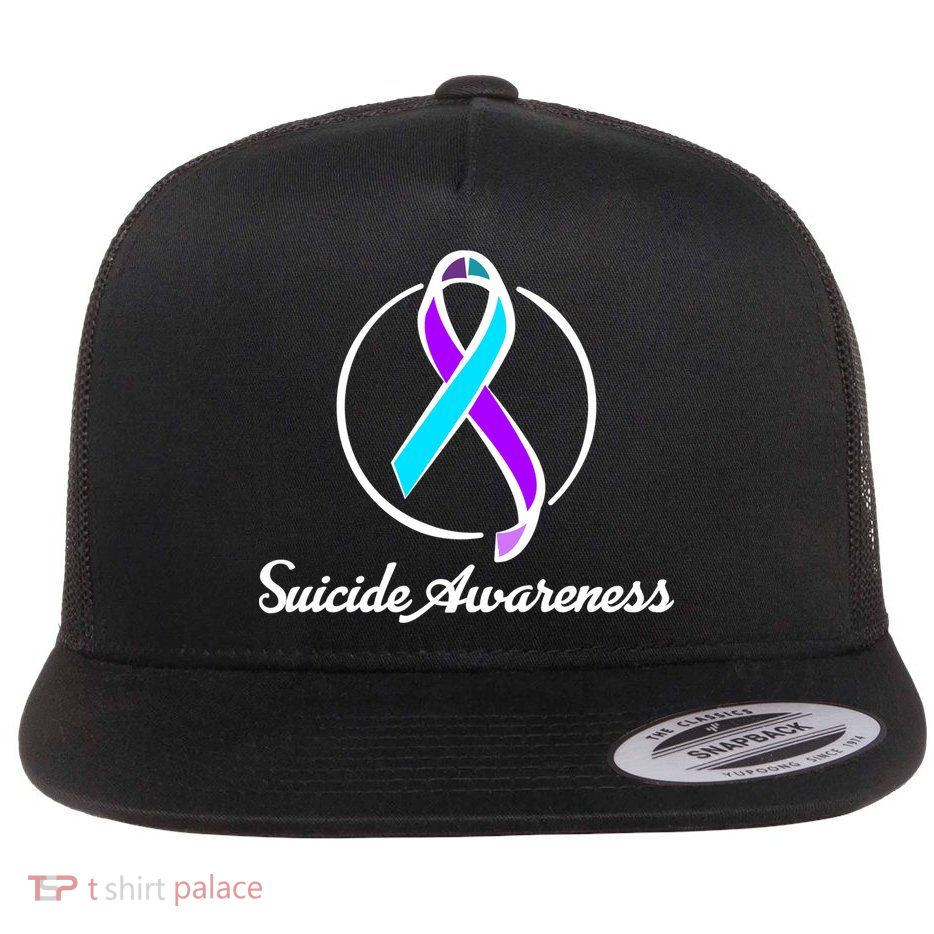 Suicide Prevention Awareness Ribbon Flatbill Hat