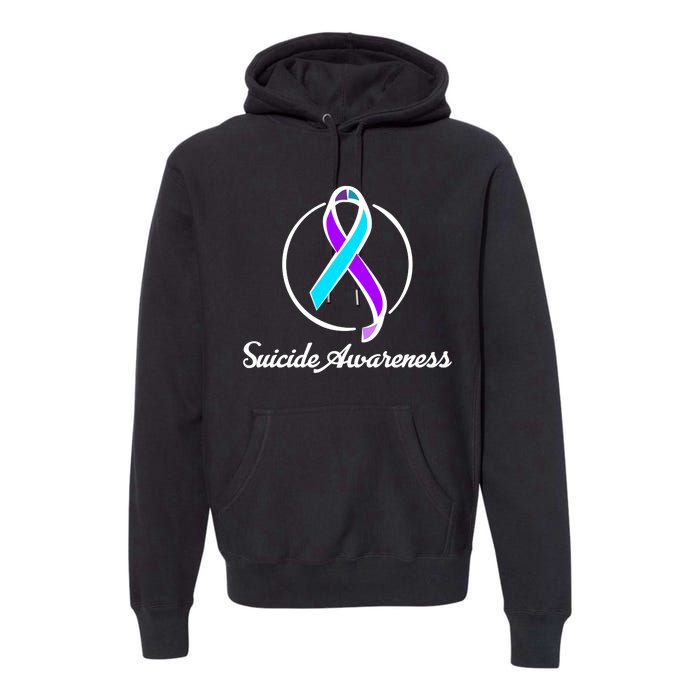 Suicide Prevention Awareness Ribbon Premium Hoodie