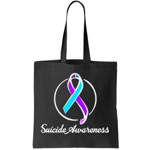 Suicide Prevention Awareness Ribbon Tote Bag