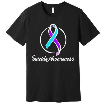 Suicide Prevention Awareness Ribbon Premium T-Shirt