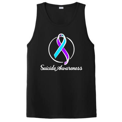 Suicide Prevention Awareness Ribbon PosiCharge Competitor Tank