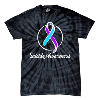 Suicide Prevention Awareness Ribbon Tie-Dye T-Shirt