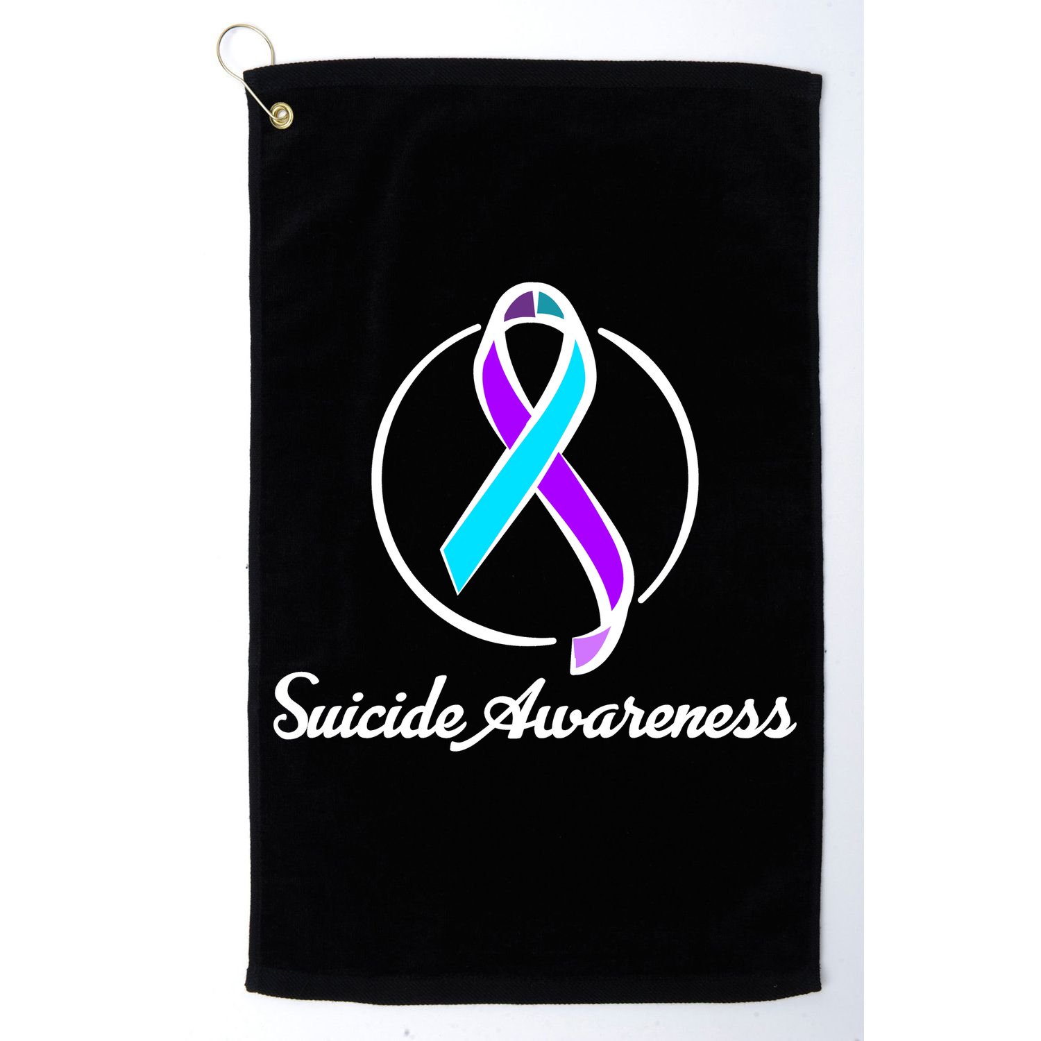 Suicide Prevention Awareness Ribbon Golf Towel