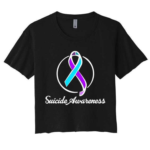Suicide Prevention Awareness Ribbon Crop Top