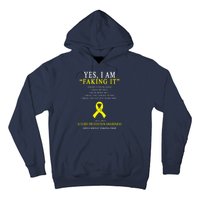 Suicide Prevention Faking It Quote Hoodie