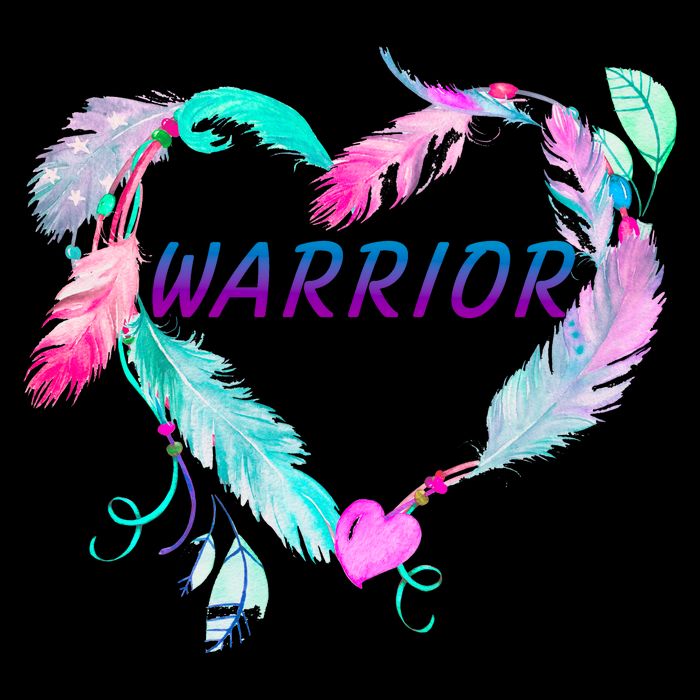 Suicide Prevention Warrior Feather Heart Support Drawstring Bag