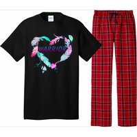 Suicide Prevention Warrior Feather Heart Support Pajama Set