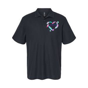 Suicide Prevention Warrior Feather Heart Support Softstyle Adult Sport Polo