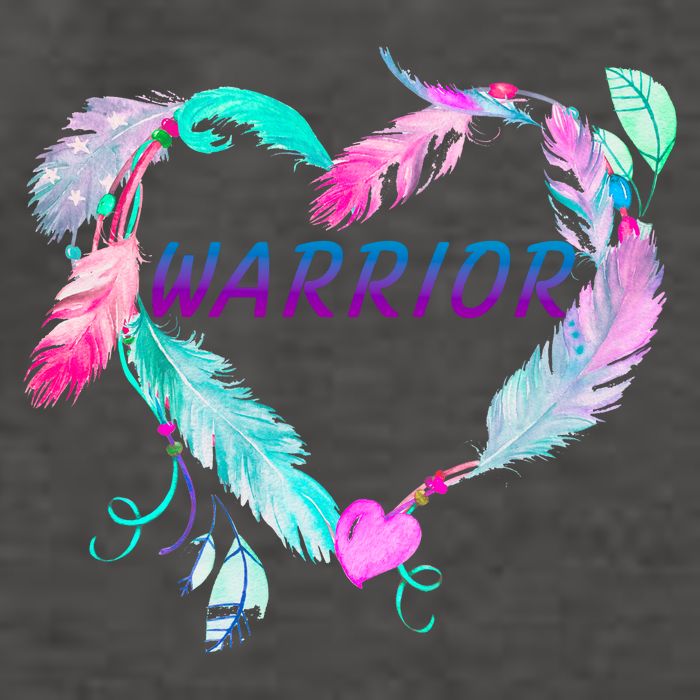 Suicide Prevention Warrior Feather Heart Support Vector Backpack