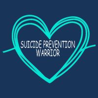 Suicide Prevention Warrior Teal Ribbon Heart T-Shirt
