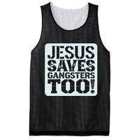Squabble Up Jesus Saves Gangsters Too! Mesh Reversible Basketball Jersey Tank