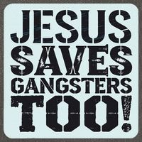 Squabble Up Jesus Saves Gangsters Too! Cotton Canvas Backpack