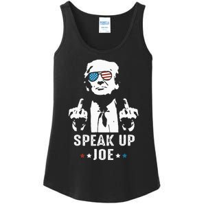 Speak Up Joe Funny Presidential Debate 2024 Ladies Essential Tank