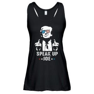 Speak Up Joe Funny Presidential Debate 2024 Ladies Essential Flowy Tank