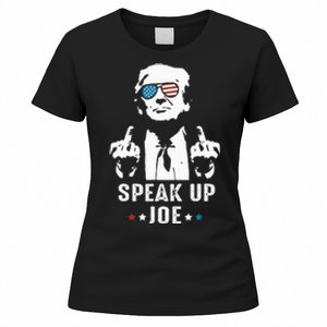 Speak Up Joe Funny Presidential Debate 2024 Women's T-Shirt