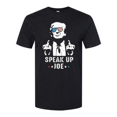 Speak Up Joe Funny Presidential Debate 2024 Softstyle® CVC T-Shirt