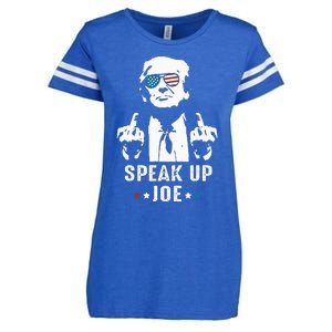 Speak Up Joe Funny Presidential Debate 2024 Enza Ladies Jersey Football T-Shirt