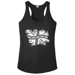 Sister Union Jack And Family Matching Clothes Cool Sis Meaningful Gift Ladies PosiCharge Competitor Racerback Tank