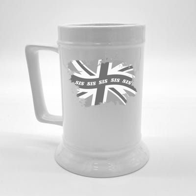 Sister Union Jack And Family Matching Clothes Cool Sis Meaningful Gift Beer Stein