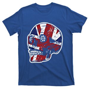 Skull United Kingdom Uk Great Britain Flag Brexit Exit Gift Funny Gift T-Shirt