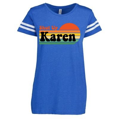 Shut Up Karen Vintage Retro Enza Ladies Jersey Football T-Shirt