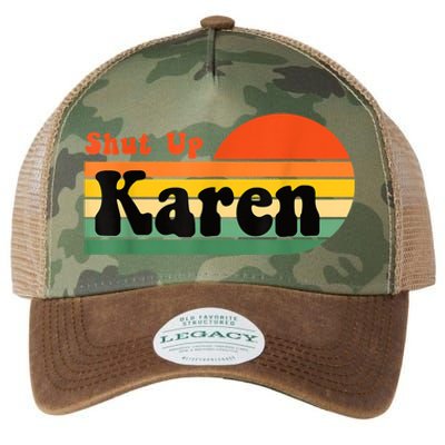 Shut Up Karen Vintage Retro Legacy Tie Dye Trucker Hat