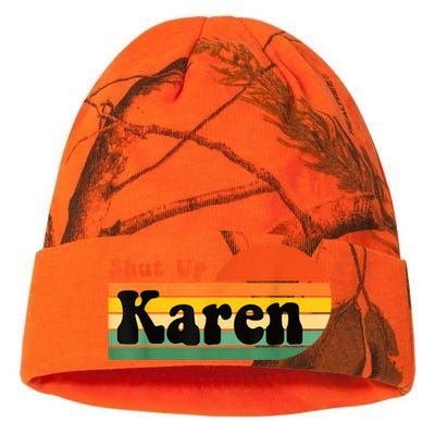 Shut Up Karen Vintage Retro Kati Licensed 12" Camo Beanie