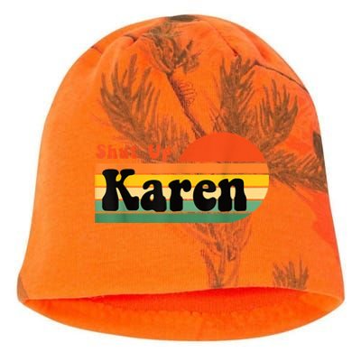 Shut Up Karen Vintage Retro Kati - Camo Knit Beanie