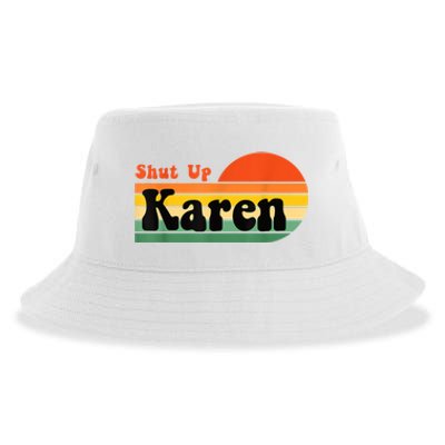 Shut Up Karen Vintage Retro Sustainable Bucket Hat