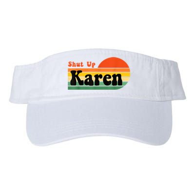 Shut Up Karen Vintage Retro Valucap Bio-Washed Visor