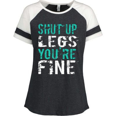 Shut Up Legs YouRe Fine Enza Ladies Jersey Colorblock Tee