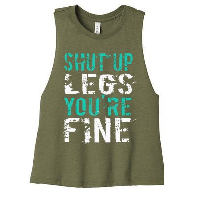 Shut Up Legs YouRe Fine Women's Racerback Cropped Tank