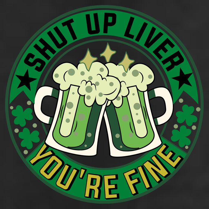 Shut Up Liver You're Fine Beer Drinking St Patricks 15oz Campfire Ceramic Mug