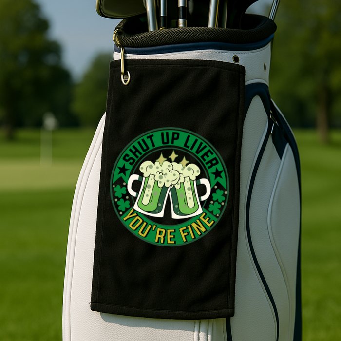 Shut Up Liver You're Fine Beer Drinking St Patricks Golf Towel