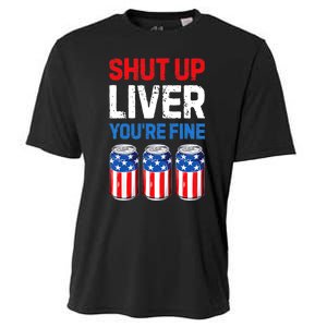 Shut Up Liver YouRe Fine 4th Of July Beer Premium Cooling Performance Crew T-Shirt