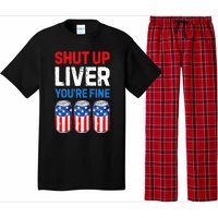 Shut Up Liver YouRe Fine 4th Of July Beer Premium Pajama Set