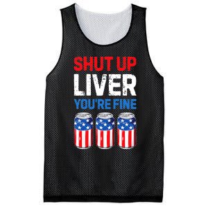 Shut Up Liver YouRe Fine 4th Of July Beer Premium Mesh Reversible Basketball Jersey Tank