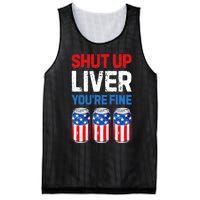 Shut Up Liver YouRe Fine 4th Of July Beer Premium Mesh Reversible Basketball Jersey Tank