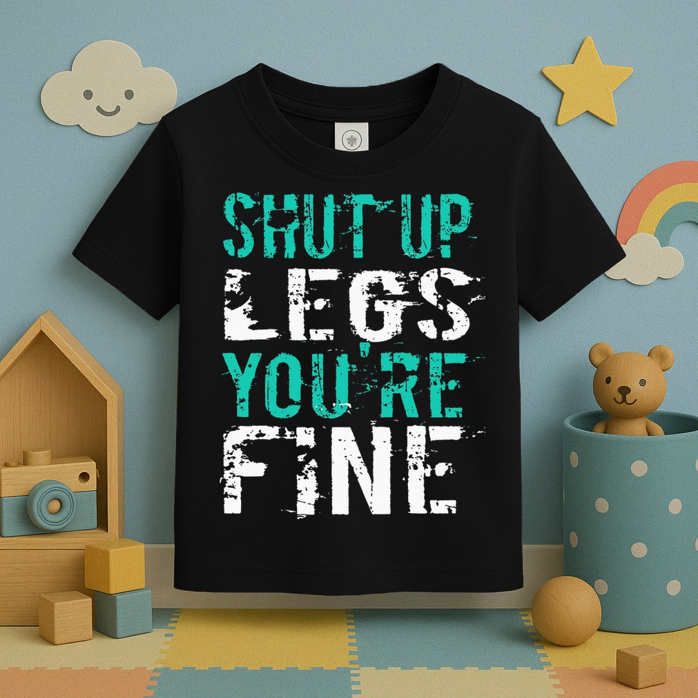 Shut Up Legs YouRe Fine Funny Workout Toddler T-Shirt