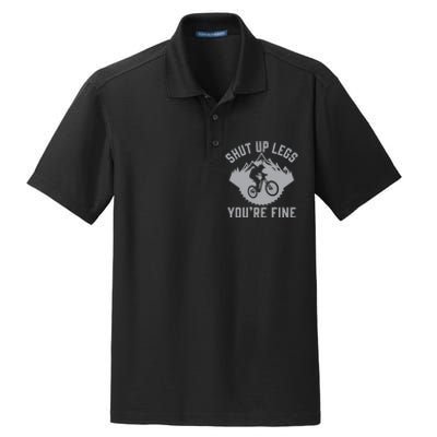 Shut Up Legs You’Re Fine Funny Gift Idea Mountain Bike Dry Zone Grid Polo