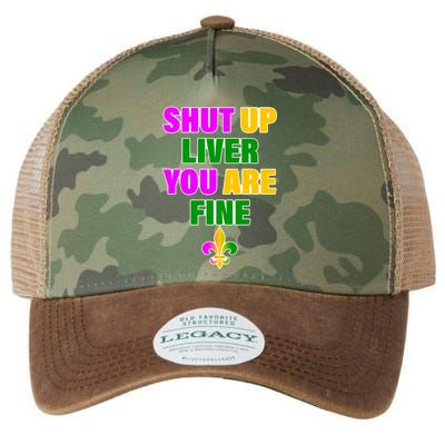 Shut Up Liver You Are Fine Mardi Gras Spade Legacy Tie Dye Trucker Hat