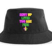 Shut Up Liver You Are Fine Mardi Gras Spade Sustainable Bucket Hat