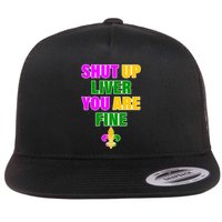 Shut Up Liver You Are Fine Mardi Gras Spade Flatbill Hat