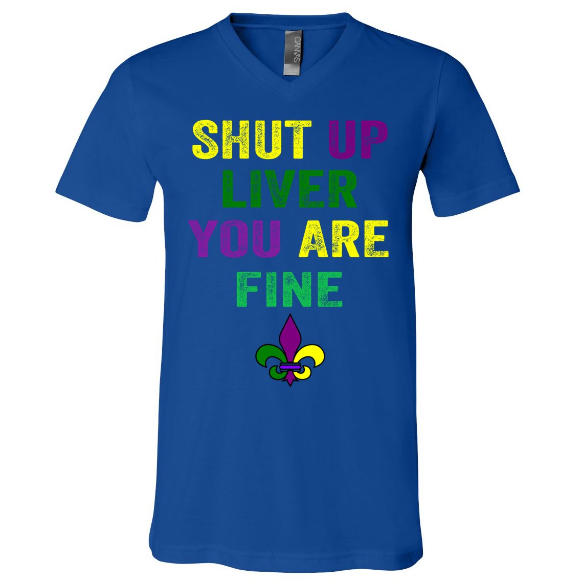 Shut Up Liver You Are Fine Ing Mardi Gras Gift V-Neck T-Shirt