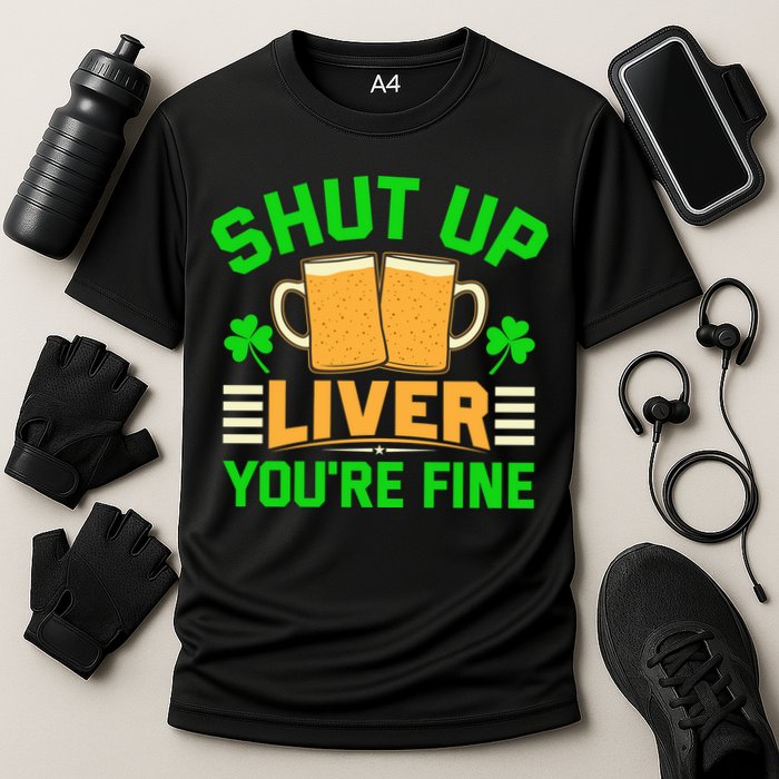 Shut Up Liver You're Fine Cooling Performance Crew T-Shirt