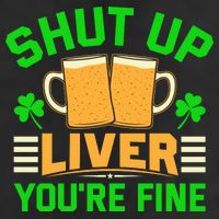 Shut Up Liver You're Fine Large Microfiber Waffle Golf Towel