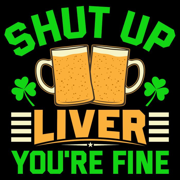 Shut Up Liver You're Fine Cropped Pullover Crew