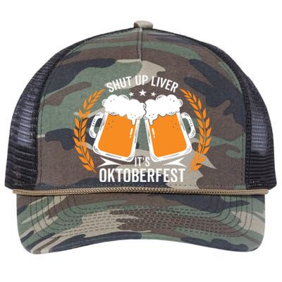 Shut Up Liver Its Oktoberfest Retro Rope Trucker Hat Cap